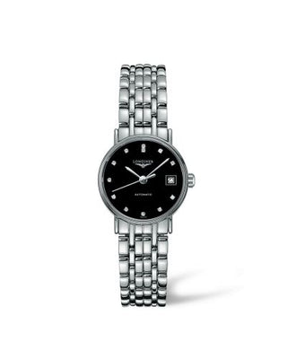 Longines - L4.321.4.97.6  Presence 25.5 Automatic Stainless Steel / Black - Diamond / Bracelet