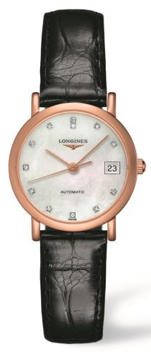 Longines - L4.378.8.87.0  Elegant Collection Automatic  27.2 Pink Gold / MOP