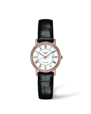 Longines - L4.378.9.11.0  Elegant Collection Automatic 27.2 Pink Gold / Diamond / White