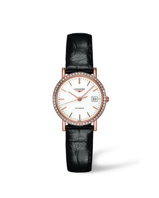 Longines - L4.378.9.12.0  Elegant Collection Automatic 27.2 Pink Gold / Diamond / White