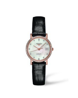 Longines - L4.378.9.87.0  Elegant Collection Automatic 27.2 Pink Gold / Diamond / MOP