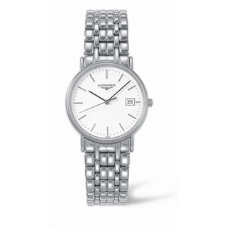 Longines - L4.720.4.12.6  Presence 33 Quartz Stainless Steel Bracelet