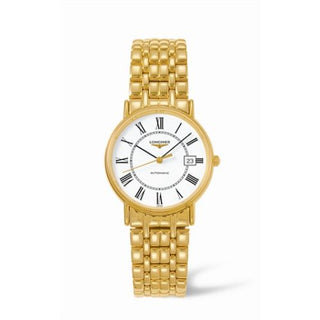 Longines - L4.721.2.11.8  Presence 34.5 Automatic Yellow Roman Bracelet