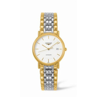 Longines - L4.721.2.18.7  Presence 34.5 Automatic Yellow Stick Bracelet Two Tone