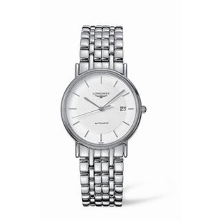 Longines - L4.721.4.18.6  Presence 34.5 Automatic Stainless Steel Stick Bracelet