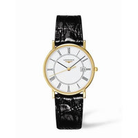 Longines Presence 23.5 Quartz Yellow Gold / White - Roman (L4.743.6.11.2)