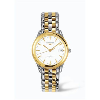 Longines - L4.774.3.22.7  Flagship 35.6 Automatic Two Tone White