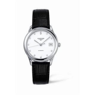 Longines - L4.774.4.27.2  Flagship 35.6 Automatic Stainless Steel White Diamond