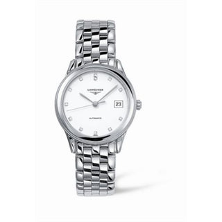 Longines - L4.774.4.27.6  Flagship 35.6 Automatic Stainless Steel White Diamond