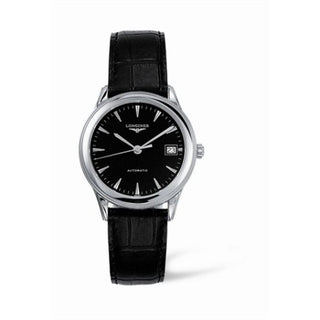 Longines - L4.774.4.52.2  Flagship 35.6 Automatic Stainless Steel Black