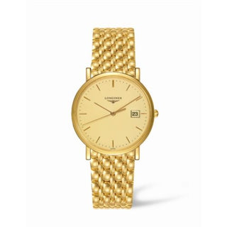 Longines - L4.777.6.12.6  Presence 34 Quartz Gold