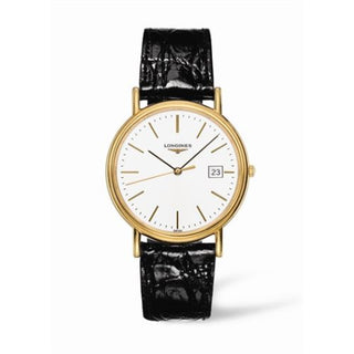 Longines - L4.790.2.12.2  Presence 38.5 Quartz PVD Gold / White