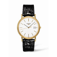 Longines Presence 38.5 Quartz PVD Gold / White - Roman / Bracelet (L4.790.2.12.2)