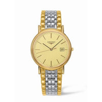 Longines Presence 38.5 Quartz PVD Gold / White / Bracelet (L4.790.2.32.7)