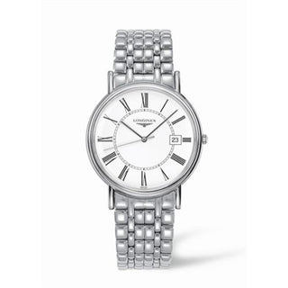 Longines - L4.790.4.11.6  Presence 38.5 Quartz Stainless Steel / White - Roman / Bracelet