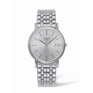 Longines - L4.790.4.72.6  Presence 38.5 Quartz Stainless Steel / Silver / Bracelet