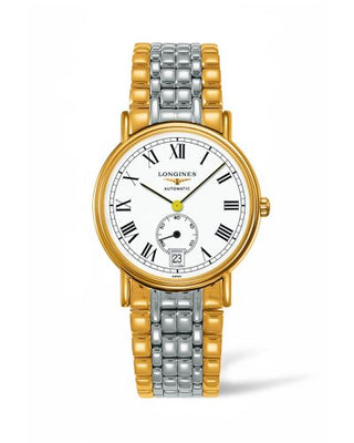 Longines - L4.805.2.11.7  Presence 38.5 Automatic Small Seconds Yellow