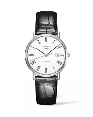 Longines - L4.810.4.11.2  Elegant Collection Automatic 37 Stainless Steel / White / Strap