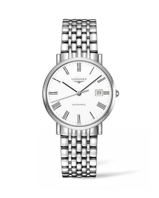 Longines - L4.810.4.11.6  Elegant Collection Automatic 37 Stainless Steel / White / Bracelet