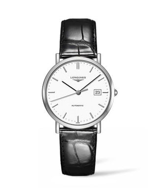 Longines - L4.810.4.12.2  Elegant Collection Automatic 37 Stainless Steel / White / Strap