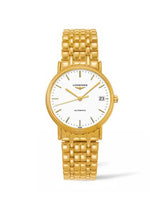 Longines Presence Automatic 34.5mm Stainless Steel / PVD Gold / White / Bracelet (L4.821.2.12.8)