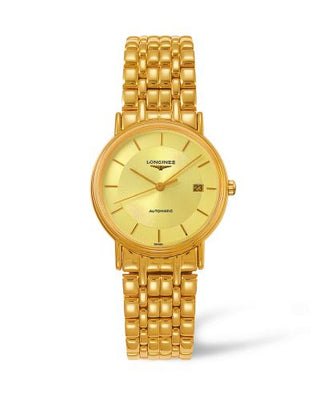 Longines - L4.821.2.42.8  Presence 34.5 Automatic Yellow