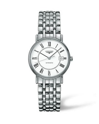 Longines - L4.821.4.11.6  Presence 34.5 Automatic Stainless Steel