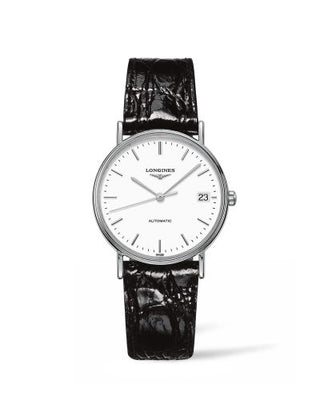 Longines - L4.821.4.12.2  Presence Automatic 34.5mm Stainless Steel / White