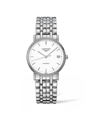 Longines - L4.821.4.12.6  Presence Automatic 34.5mm Stainless Steel / White / Bracelet