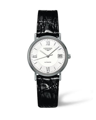 Longines - L4.821.4.15.2  Presence 34.5 Automatic Stainless Steel