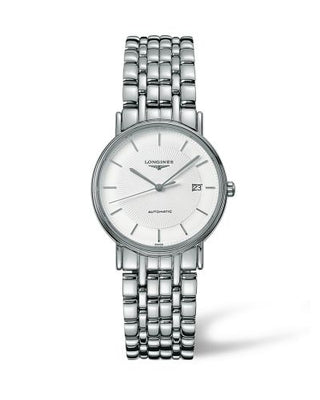 Longines - L4.821.4.18.6  Presence 34.5 Automatic Stainless Steel