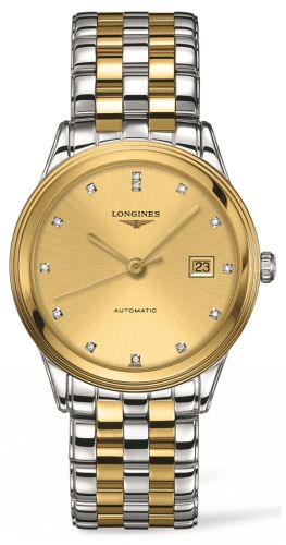 Longines - L4.874.3.37.7  Flagship 38.5 Two Tone / Gold Diamond