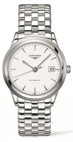 Longines - L4.874.4.12.6  Flagship 38.5 White / Bracelet