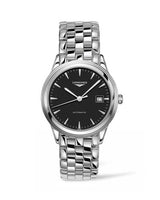 Longines Flagship 38.5 Day Date Stainless Steel / White Roman / Strap (L4.874.4.52.6)