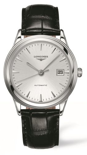 Longines - L4.874.4.72.2  Flagship 38.5 Silver