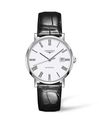 Longines - L4.910.4.11.2  Elegant Collection Automatic 39 Stainless Steel / White / Strap