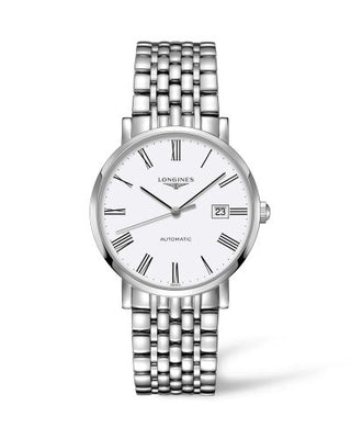 Longines - L4.910.4.11.6  Elegant Collection Automatic 39 Stainless Steel / White / Bracelet