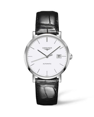 Longines - L4.910.4.12.2  Elegant Collection Automatic 39 Stainless Steel / White / Strap