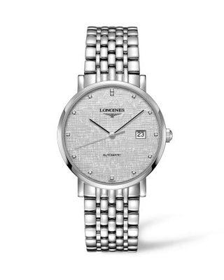 Longines - L4.910.4.77.6  Elegant Collection Automatic 39 Stainless Steel / Silver/ Bracelet