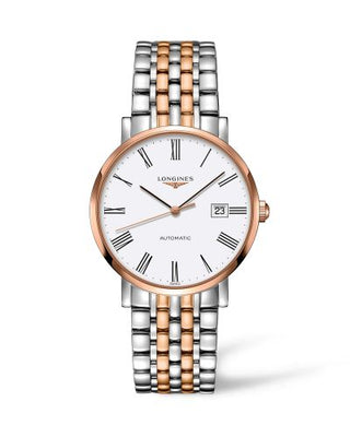 Longines - L4.910.5.11.7  Elegant Collection Automatic 9 Stainless Steel / Red Gold / White