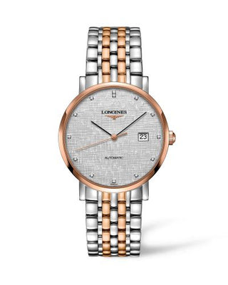 Longines - L4.910.5.77.7  Elegant Collection Automatic 9 Stainless Steel / Red Gold / Silver