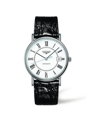 Longines - L4.921.4.11.2  Presence 38.5 Automatic Stainless Steel / White - Roman