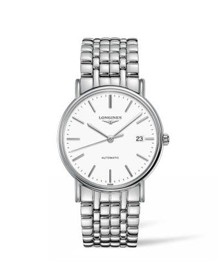 Longines - L4.921.4.12.6  Presence 38.5 Automatic Stainless Steel / White / Bracelet