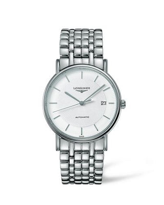 Longines - L4.921.4.18.6  Presence 38.5 Automatic Stainless Steel / White / Bracelet