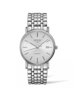 Longines - L4.921.4.72.6  Presence 38.5 Automatic Stainless Steel / Silver / Bracelet