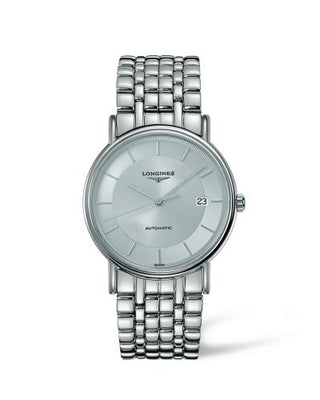 Longines - L4.921.4.78.6  Presence 38.5 Automatic Stainless Steel / Silver / Bracelet