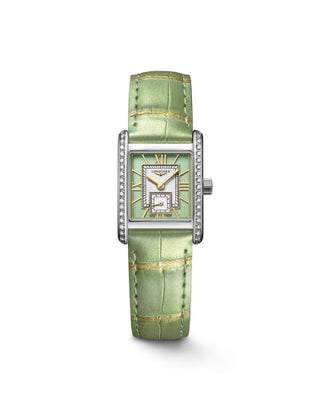 Longines - L5.200.0.05.2  Mini Dolce Vita 21.5 Quartz Stainless Steel - Diamond / Green