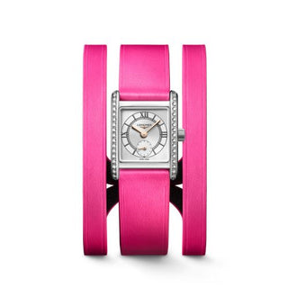 Longines - L5.200.0.70.2  Mini DolceVita 21.5 Quartz Stainless Steel - Diamond / 150th Kentucky Derby / Triple Cuff Pink