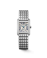 Longines Mini DolceVita 21.5 Quartz Stainless Steel - Diamond / Silver / Triple Cuff Brown XS (L5.200.4.71.6)