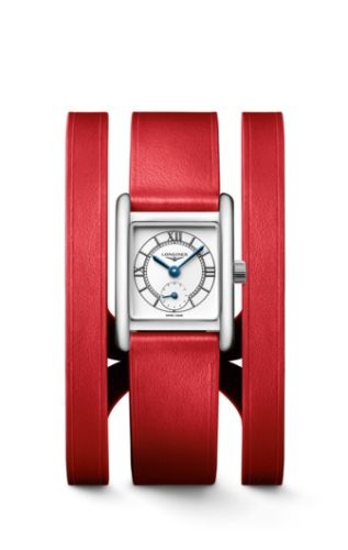 Longines - L5.200.4.75.0  Mini Dolce Vita 21.5 Quartz Stainless Steel / Silver / Triple Cuff Red